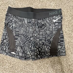 Nike Pro Black and White Shorts